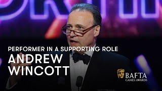 Andrew Wincott wins Performer in a Supporting Role for Raphael  BAFTA Games Awards 2024