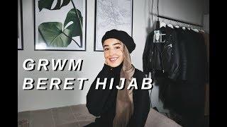 GET READY WITH ME  Makeup Beret hijab tutorial Outfit