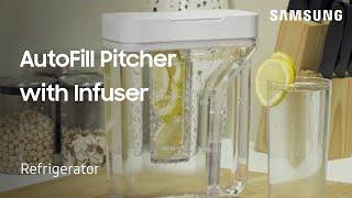 The AutoFill Pitcher with Infuser on Samsung Refrigerators  Samsung US