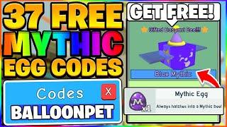 ALL 37 FREE MYTHIC BEE EGG CODES IN BEE SWARM SIMULATOR Roblox