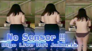 Asli kelihatan jelas  Bigo live cuma pakai handuk