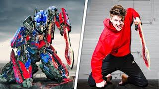 Transformers Stunts In Real Life - Challenge
