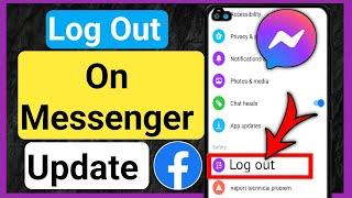 How To Logout From Facebook Messenger On Android New 2024Log Out Messenger apps.