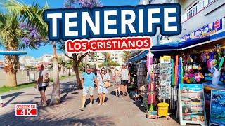 TENERIFE  A walk through Los Cristianos Tenerife from beach to town