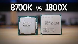 8700K vs 1800X i5 8400 1600X & 7700K - COFFEE LAKE GAMING BENCHMARKS