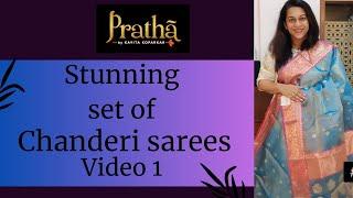 Mesmerizing Chanderi sarees at Pratha