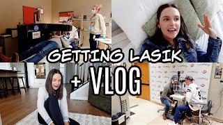 VLOG getting lasik eye surgery fitness update + days in my life