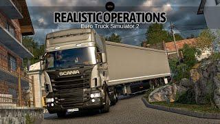 Realistic Operations-The Most Realistic Mods of Ets 2-Scania R490 V8. Most Hidden Roads1.50