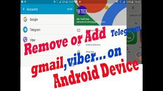 Remove or Add an account on Android Device  How to Remove any Account from Your Android Device