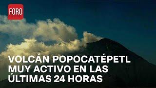 Volcán Popocatépetl registra 86 exhalaciones y ceniza - Las Noticias