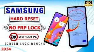 Finally New Method 2024  All Samsung Hard Reset No Frp Lock- Remove Pattern Lock Without Pc 2024