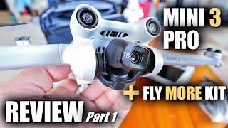 DJI Mini 3 Pro Review with Fly More Kit PLUS - Part 1 - Unboxing Setup UPDATING Pros & Cons