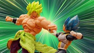 DRAGON BALL Stop Motion Action - Broly vs Vegeta Trunks and Goku Full Video