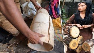 Dholak Making  Cheapest And Fastest Dholak Making Craft.