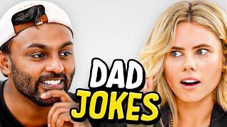 Dad Jokes  Dont laugh Challenge  Sath vs Peyton  Raise Your Spirits