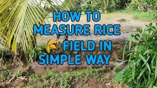 how to measure Rice field using GARMIN #GPS AREA CALCULATION