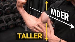 How to Get Bigger Biceps TALLER & WIDER