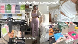 a productive weekend in my life  pilates bookstore deep cleaning & self care