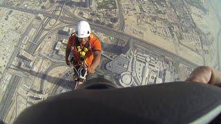Climbing to the Top of the Burj Khalifa -The Worlds Tallest Building  Behind-the-Scenes