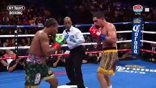 Referees hilarious reaction to huge hits in Danny Garcia v Shawn Porter fight 