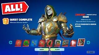 How to Complete All *DOOM QUESTS* & Unlock All *DOOM REWARDS*  Fortnite Season 4