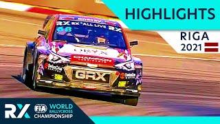 World RX Highlights  Ferratum World RX of Riga 2021  Day 1 Semi Finals and Final from Latvia