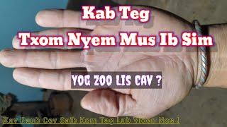 Kab teg txom nyem mus ib sim _ yog zoo lis cav ?