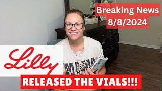 BREAKING NEWS 882024 LILLY RELEASES THE VIALS ZEPBOUND FOR WEIGHT LOSS