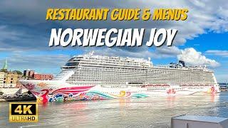 Norwegian Joy Tour Dining Guide Menus Food Photos & Restaurants  NCL Joy Food Tour