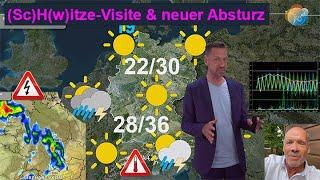 HitzeSchwitze-Visite dann neuer Absturz. Unwetter & Vb-Optionen. Wettervorhersage 13.-21.07.2024.