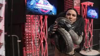 Lingerie Fighter Enters With Boa Constrictor