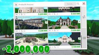 BUYING ALL THE NEW BLOXBURG MARKETPLACE HOUSES IN THE NEW UPDATE + leaking things 