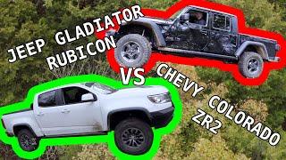 Jeep Gladiator vs Chevy Colorado ZR2 Off-Road Comparison