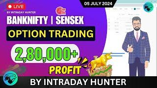 Live Intraday Trade  Bank nifty Option Trading by Intraday Hunter