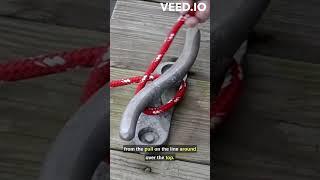 How To Tie A Cleat Hitch Knot  BoatUS #boatus #boating #knot