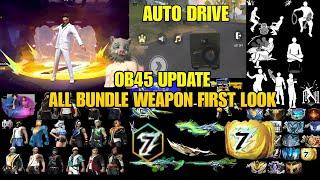 OB45 UPDATE BUNDLE FIRST LOOK  OB45  WEAPON FIRST LOOK  OB45 UPDATE FREE FIRE  ADVANCE SERVER FF