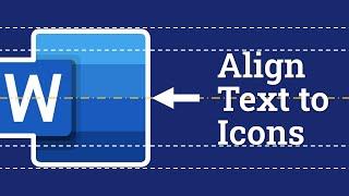 How to align text with icons in word same row using raised fonts