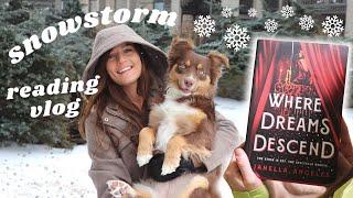 Snowstorm Reading Vlog ️ Current Winter Reads