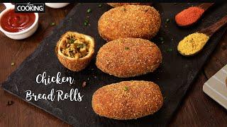 Chicken Bread Rolls  Bread Recipe  Chicken Recipes  Easy Snacks Recipes @HomeCookingShow