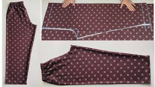 Very Easy Pant Trouser Cutting and Stitching Pant Cutting and Stitching  Palazzo Pant