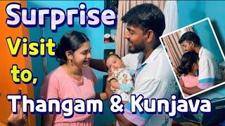 Surprise visit to Thangam & Kunjava  An emotional vlog #policouple #kunjava #surprise