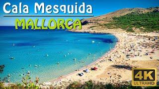 Mallorca TOP beach Cala Mesquida  beach for nudists  Walking  ASMR  beach for families  ASMR