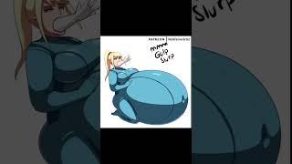 Sleep Eating- Samus Vore Comic