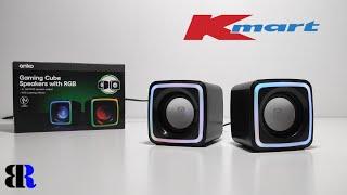 Kmart Gaming Cube Speakers with RGB  Unboxing  Anko Kmart Aus