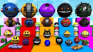 MS PACMAN VS MONSTER PACMAN VS CARTOON CAT VS ROBOT PACMAN p 1