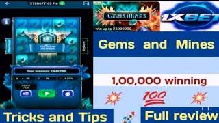 Gems and Mines New game 1xbet Tricks and Tips100% winning trikcks.loss profit