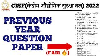 CISF Constable Fireman Previous year question paperCISF constable previous year questionpaper#cisf