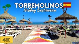 4K Torremolinos Spain Holiday Destination  Sunny Day City Walk  Málaga Costa del Sol