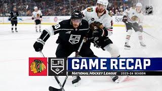 Blackhawks @ Kings 418  NHL Highlights 2024