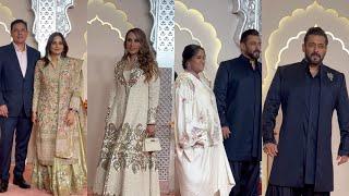 Salman khan Arpita Khan Lulia vantur Alvira Khan Agnihotri At  anant Ambani Radhika merchant Wedding